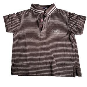 Sergent Major Striped Brown Polo Shirt - Size 3